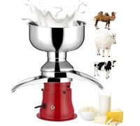 Espumador de leche, separador de leche eléctrico para crema y mantequilla, desnatador eficiente para leche de cabra y vaca, ideal para el procesamiento de lácteos y leche desnatada casera.