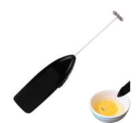 Espumador eléctrico de batidor - Mezclador de acero inoxidable, máquina compacta de espuma de café de 19,8 cm, batidor portátil con pilas, espumador de mango suave al | Creador de espuma rápida