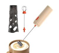 Espumador eléctrico portátil manos libres de 500 mAh con soporte | Varita mezcladora de bebidas para café con leche, chocolate caliente, huevo, proteína en polvo, hogar, cocina, cafetería