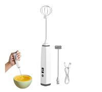 Espumador para café | Potente Batidora de Mano Mini Mezclador con 3 Velocidades | Espumadora De Leche Para Cocina Portátil - para Claras de Huevo, Chocolate Caliente, Cacao y Bebidas