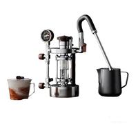 Espumador y vaporizador de leche portátil, Espumador de leche a vapor, Fabricante de espuma portátil, con manguera ajustable, Capacidad de cámara de 700 ml, Presión de funcionamiento 1-2,5