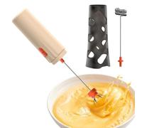 espumadora de leche de acero inoxidable manos libres utensilios de | Varita mezcladora de bebidas para cafetería, panadería, oficina, chocolate caliente, huevo, proteína en polvo, batido