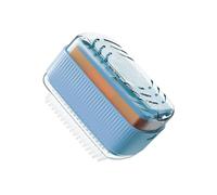 espumosa de almacenamiento de limpieza de jabón,Sostenedor de jabón espumoso - Jabonera para lavavajillas con , resorte y cepillo para interiores y exteriores