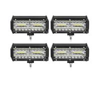 ESPYN Antiniebla Barra Luces LED 12 V 24 V para Camión Granja Tractor Barco SUV ATV Luz Trabajo para Coche Todoterreno 4x4 Focos Faros Antiniebla(4X 120w Light)