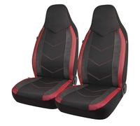 ESPYN Cubreasiento Cojín Universal De La Cubierta Coche Textura Fibra Carbono Tela Malla Protector Asiento Cubo Respaldo Alto(AD9242-2F-Red)