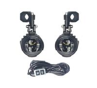 ESPYN Faros Moto 1 Par De Faros Antiniebla 100W Para Motocicleta Luz Led Conducción Auxiliar Faro Intermitente Lámpara Para Moto(Wired switch)