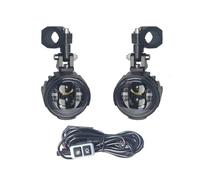 ESPYN Faros Moto 1 Par De Faros Antiniebla 100W Para Motocicleta Luz Led Conducción Auxiliar Faro Intermitente Lámpara Para Moto(White white light)