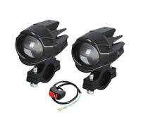 ESPYN Faros Moto Faros Delanteros Led Adicionales 12-80V Luces Auxiliares Blancas/ámbar Para Motocicleta Focos Antiniebla Moto Para ATV(2 Light With Switch A)