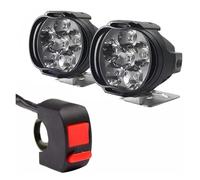 ESPYN Faros Moto Faros Delanteros Para Motocicletas Foco Trabajo 6 LED Lámpara Antiniebla Auxiliar Motocicleta Bombillas Modificadas Scooter 1/4 Piezas(2pieces light set)