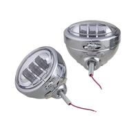 ESPYN Faros Moto Para Electra Para Glide Para Bad Para Boy 4-1/2 "motocicleta LED Luz Antiniebla Auxiliar Que Pasa Con Accesorios Cubo Carcasa 4,5"(Lights With Housing)
