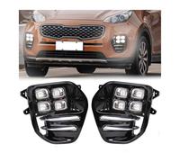 ESPYN Lámpara Conducción 1 Juego Para KIA Para Sportage QL KX5 2016-2018 Conjunto Luces LED Antiniebla Blancas Para Parachoques Luces Circulación Diurna Faros Delanteros 12 V Faros Trabajo