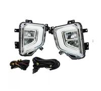 ESPYN Lámpara Conducción 1 Par Luces LED DRL Circulación Diurna Para Mitsubishi Para Triton L200 2019 2020 2021 Cubierta Faro Antiniebla Con Luz Señal Giro Amarilla. Faros Trabajo(Left and Right)