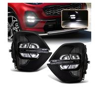 ESPYN Lámpara Conducción Faro Antiniebla LED Para Parachoques Conducción Para KX5 Para KIA Para Sportage Para Eco Para Dynamic 2020 Luz Circulación Diurna Tipo EE. UU. Rusia Faros Trabajo(Asia Model)