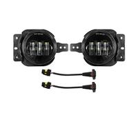 ESPYN Luces Antiniebla Del Coche Para Jeep Para Wrangler JL Para Sahara Para Rubicon Faros Delanteros LED 9 Pulgadas 4 Antiniebla Luz Circulación Diurna - Modelo MS-SS9(LED Fog Light-2Pcs)
