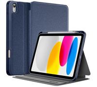 EspZanthic Funda para iPad (A16) 11.ª Gen 11 Pulgadas 2025/10.ª Gen 10.9" 2022 con Soporte para Pencil, Carcasa Case Slim Folio Tableta, Ángulos Múltiples, 11-Marino