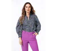 EsQualo Blouse Poplin Magic Earth Print Talla: 38 | Manga Larga Outlet | Mujer | Marrón