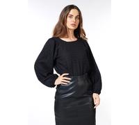 EsQualo Blouse R-neck Black Talla: 36 | Manga Larga Outlet | Mujer | Negro