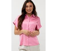 EsQualo Blouse S/slve Pocket Satin Look Rose Talla: 36 | Blusas Outlet | Mujer | Rosa
