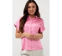EsQualo Blouse S/slve Pocket Satin Look Rose Talla: 38 | Blusas Outlet | Mujer | Rosa