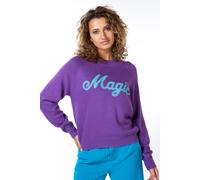 EsQualo Sweater “magic” Intarsia Deep Lavender Talla: S | Sudaderas con Capucha Outlet | Mujer