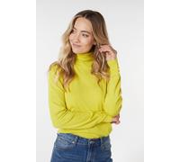 EsQualo Sweater Puff Slve Buttons Warm Olive Talla: XS | Sudaderas con Capucha Outlet | Mujer | Verde