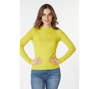 EsQualo Sweater Top Fancy Rib Basic Knit Warm Olive Talla: XXL | Sudaderas con Capucha Outlet | Mujer | Verde