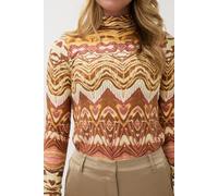 EsQualo Top Gathering Dreamstory Print Talla: S | Manga Larga Outlet | Mujer