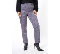 EsQualo Trousers Chino Graphic Earth Print Talla: 36 | Pantalones Formales Outlet | Mujer | Marrón