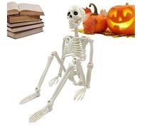 Esqueleto - ABS, Esqueleto Completo Del Cuerpo, Articulaciones Móviles | Esqueletos Humanos Ligeros Y Realistas, Decoraciones Embrujadas De Halloween Para Regalos De Escena De Miedo, Accesorios Para