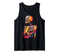Esqueleto Artista Arte Creativo Anatomía Illustrator Gráfico Camiseta sin Mangas