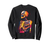 Esqueleto Artista Arte Creativo Anatomía Illustrator Gráfico Sudadera