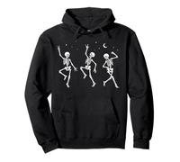 Esqueleto Bailando Luna Esqueleto Danza Espeluznante Halloween niños niños Sudadera con Capucha