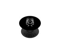 Esqueleto Bailando Skelet Dance Skull Party Funny Halloween PopSockets PopGrip Adhesivo