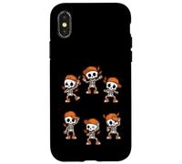 Esqueleto bailarín para niños, Halloween, Lindo Kawaii Divertido Carcasa para iPhone X/XS