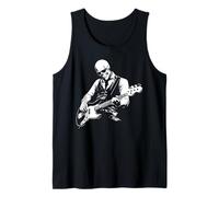 Esqueleto Bajista con Gafas De Sol Diseño Bajo Guit Camiseta sin Mangas
