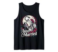 Esqueleto Boda Pareja Luna de Miel Recién Casados Camiseta sin Mangas