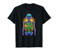 Esqueleto Botánico Radiance, Anatomía Psicodélico Naturaleza Camiseta