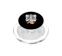 Esqueleto Cerveza Pizza Divertido Halloween Fiesta Embarazo Pareja PopSockets PopGrip para MagSafe