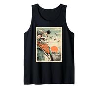 Esqueleto con Gafas de Sol Cazador gótico Cazador Camiseta sin Mangas