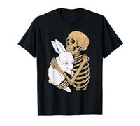 Esqueleto Conejo Halloween Zoológico Animal Vida Silvestre Temporada Espeluznante Camiseta