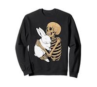 Esqueleto Conejo Halloween Zoológico Animal Vida Silvestre Temporada Espeluznante Sudadera