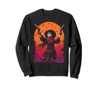 Esqueleto Cowboy Gunslinger con Desert Sunset Western Gothic Sudadera