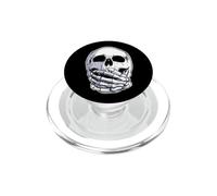 Esqueleto Cráneo Cubriendo Boca No Habla No PopSockets PopGrip para MagSafe