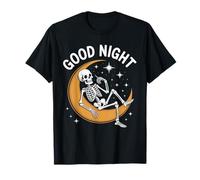 Esqueleto de Buenas Noches en Luna Creciente Camiseta