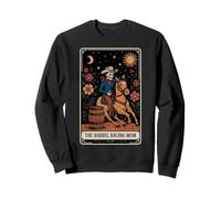 Esqueleto de Cartas de Tarot de The Barrel Racing Mom Barrel Racer Rodeo Sudadera
