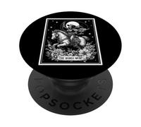 Esqueleto de Cartas de Tarot The Rodeo Mom Barrel Racer Barrel Racing PopSockets PopGrip Adhesivo