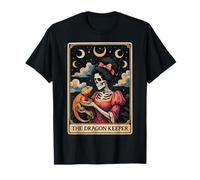 Esqueleto de Cartas del Tarot del dragón Barbudo del guardián del dragón Camiseta