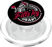 Esqueleto de enseñanza Llena mi corazón PopSockets PopGrip para MagSafe
