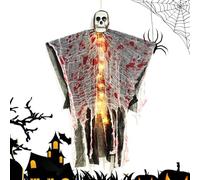 Esqueleto de Halloween al aire libre espeluznante resistente a la
