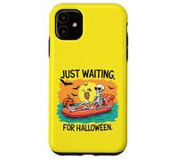 Esqueleto de Halloween con Arte de Playa con Bebida Carcasa para iPhone 11